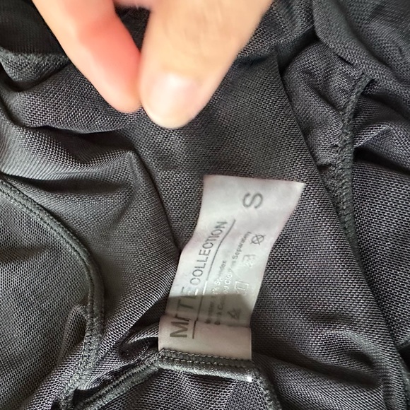 Black Romper Mesh Coverup. Size Small - Picture 9 of 9